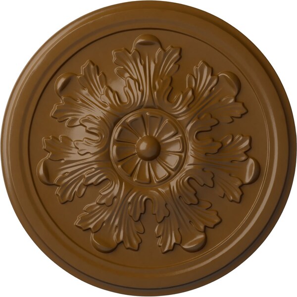 Ekena Millwork Legacy Acanthus Ceiling Medallion (Fits Canopies up to 3 1/2"), 12 3/4"OD x 7/8"P, Smokey Topaz CM12LESTF - main
